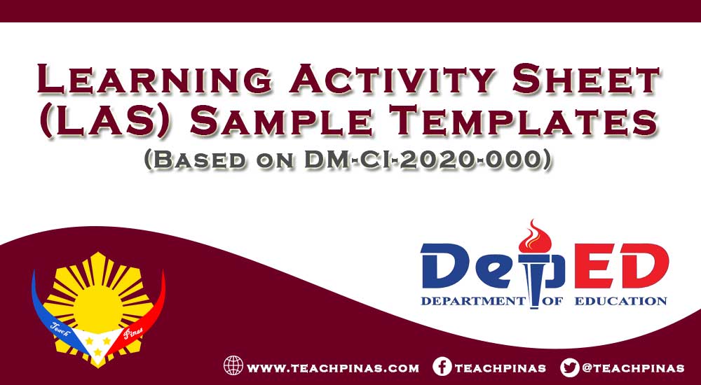 Learning Activity Sheet LAS Sample Templates Teach Pinas